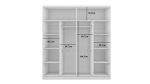 Szafa przesuwna ROCCO szer. 203cm wys. 215cm gł. 61cm - fot. 0 - KupujemyMeble.pl