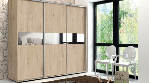 Szafa przesuwna  Laura 2 - szer. 250cm wys. 245cm gł. 62cm - fot. 0 - KupujemyMeble.pl