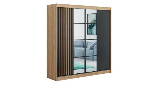 Szafa przesuwna ROCCO szer. 203cm wys. 215cm gł. 61cm - fot. 0 - KupujemyMeble.pl